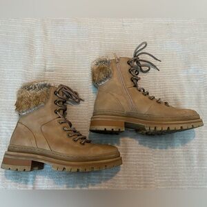 Steve Madden Faux Fur Combat Boots